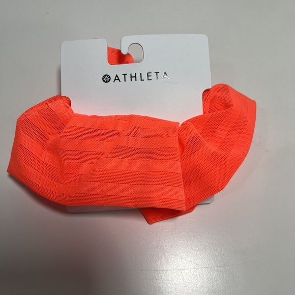 Athleta One Size Oversized Large Orange Scrunchie Hair Tie Accessory NEW - Picture 1 of 4